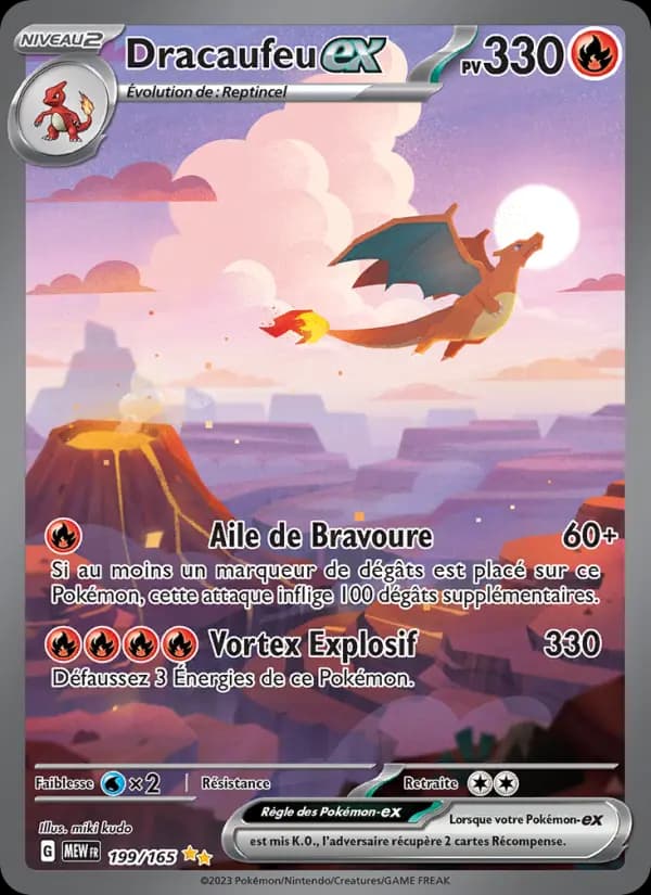 Carte Dracaufeu-ex illustration spéciale rare